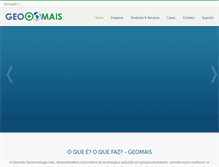 Tablet Screenshot of geomais.com.br